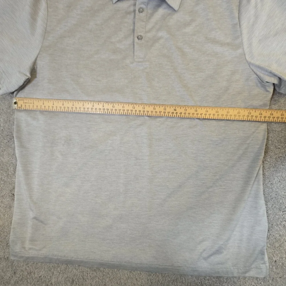 Birdie Bound Golf Short‎ Sleeve Men's Polo Shirt Hawaiian Gray 2XL